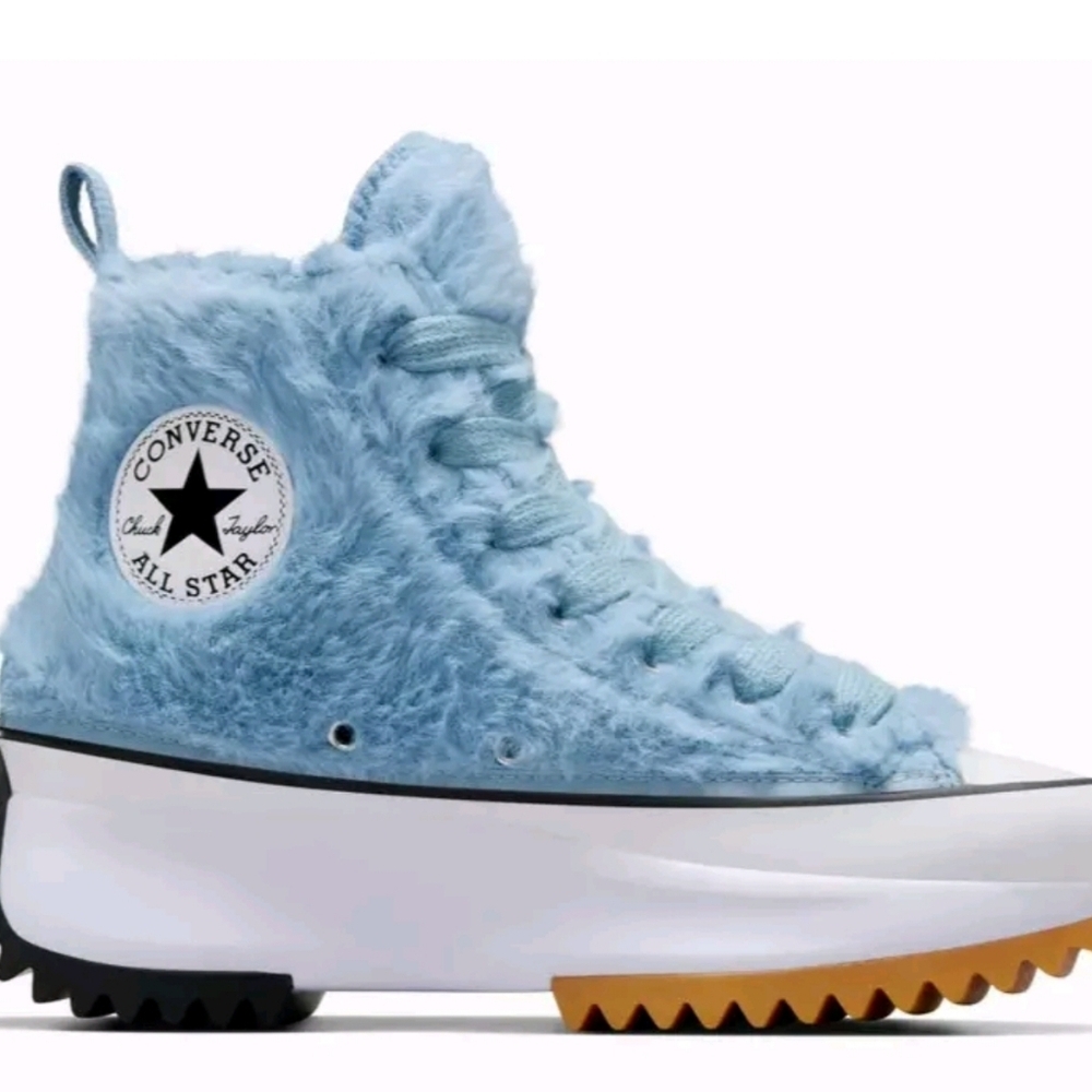 CONVERSE Exclusive Run Star Hike Platform Faux Fur High Top Sneakers - Picture 13 of 13
